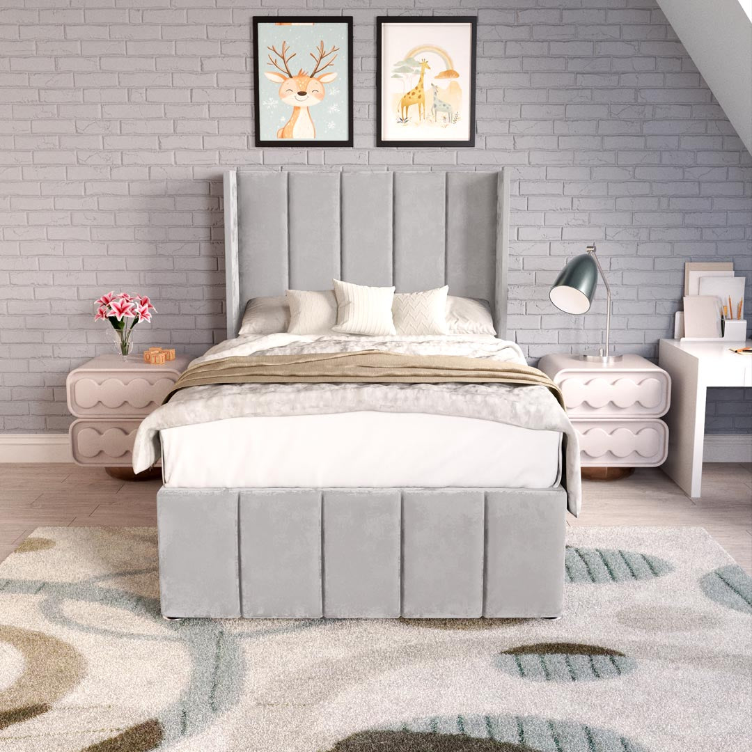 Cidra Kids Wingback Ottoman Divan Bed