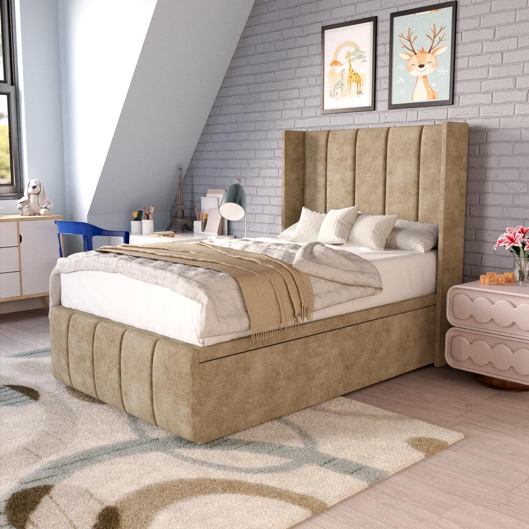 Cidra Kids Wingback Ottoman Divan Bed