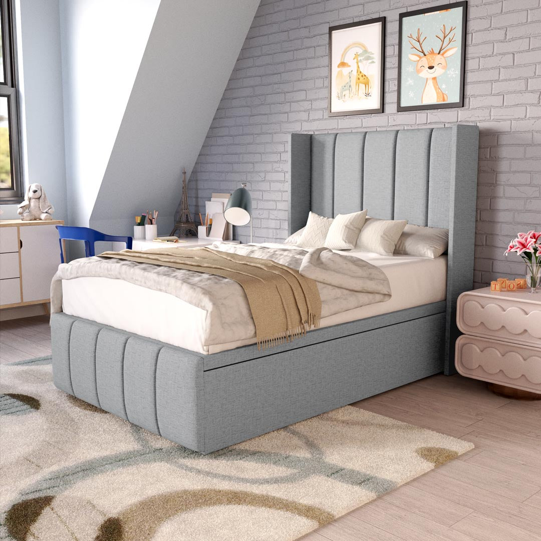 Cidra Kids Wingback Ottoman Divan Bed
