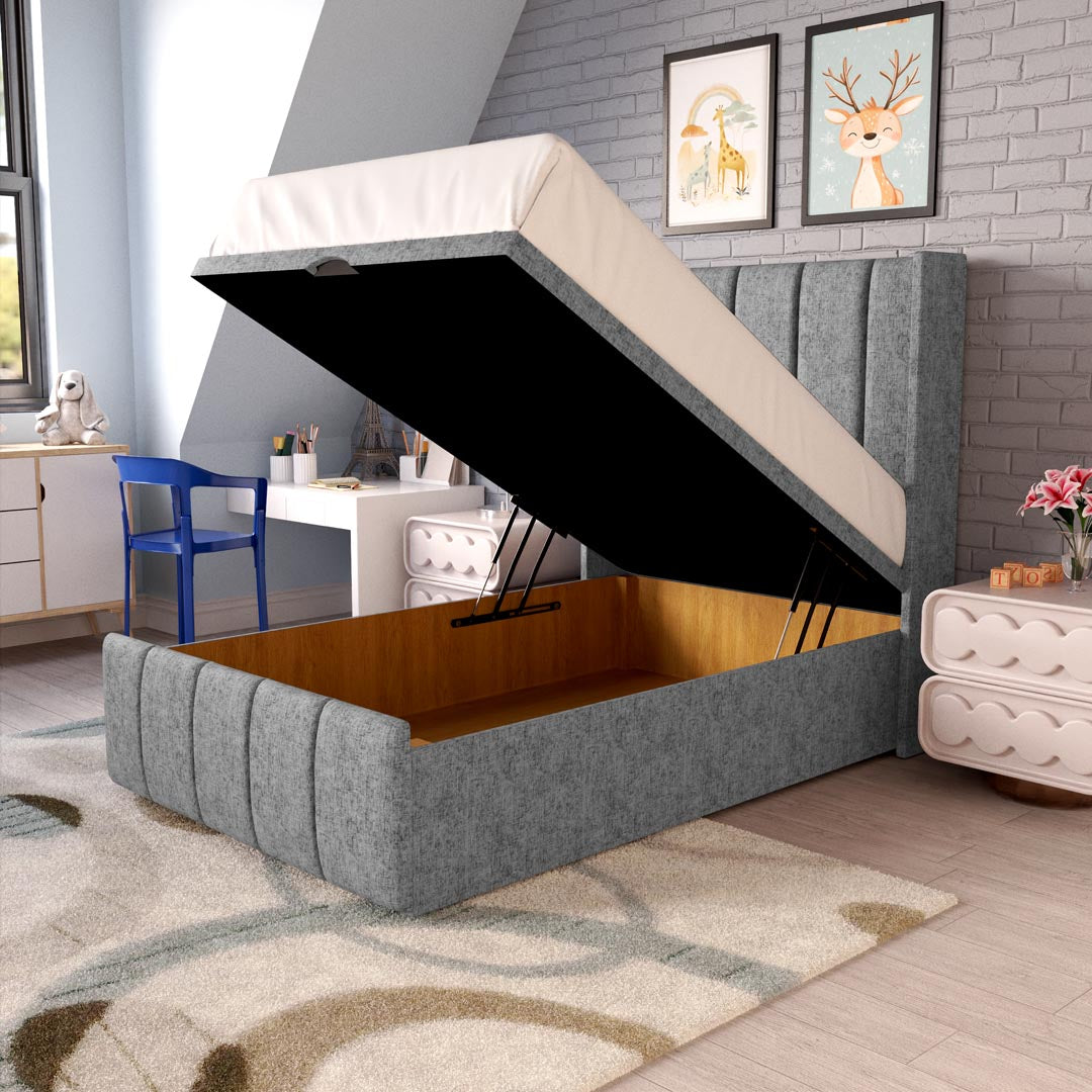 Cidra Kids Wingback Ottoman Divan Bed