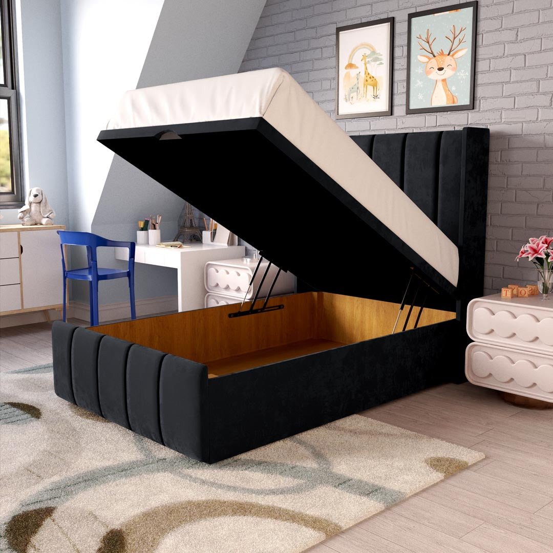 Cidra Kids Wingback Ottoman Divan Bed