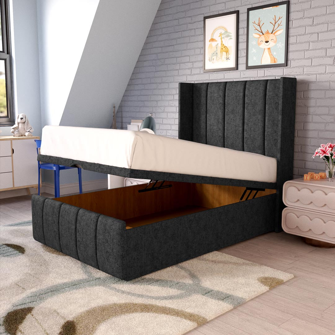 Cidra Kids Wingback Ottoman Divan Bed