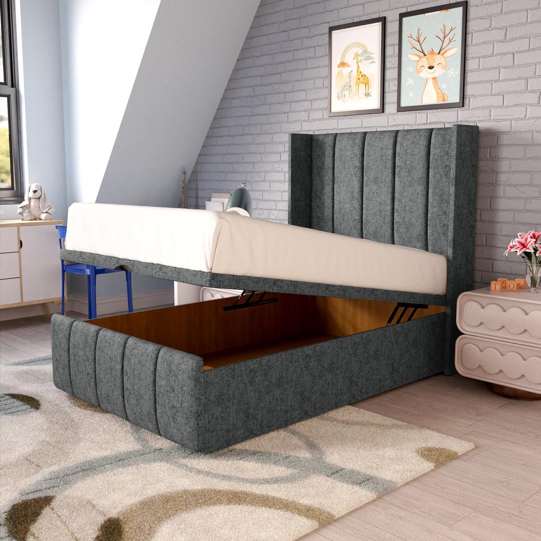Cidra Kids Wingback Ottoman Divan Bed