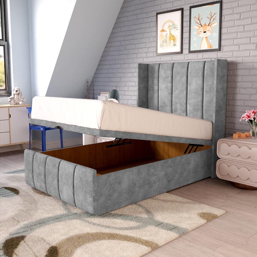 Cidra Kids Wingback Ottoman Divan Bed