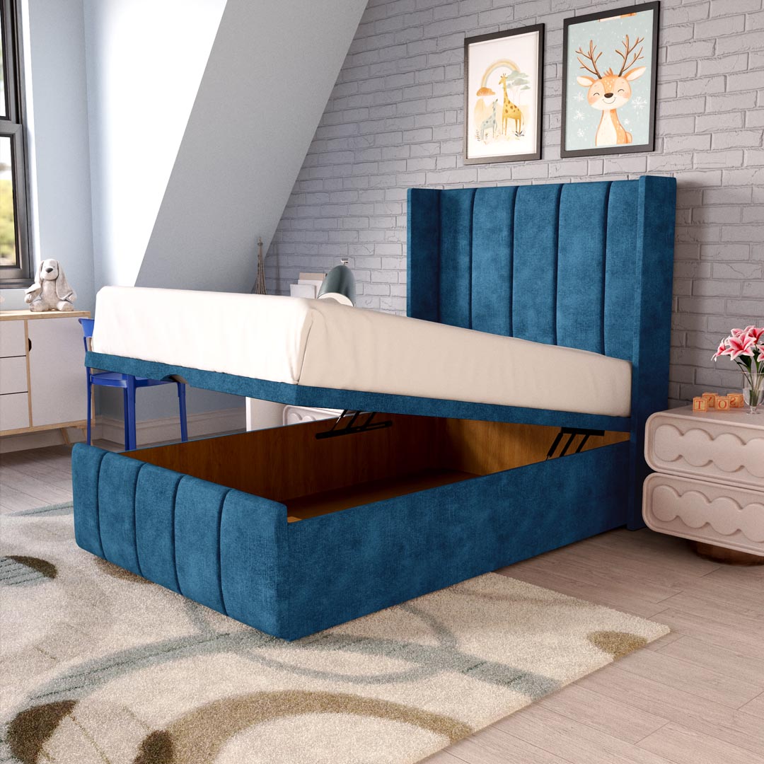 Cidra Kids Wingback Ottoman Divan Bed