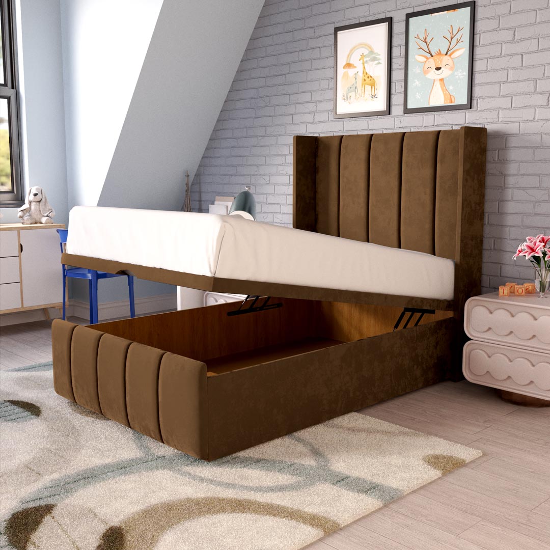 Cidra Kids Wingback Ottoman Divan Bed