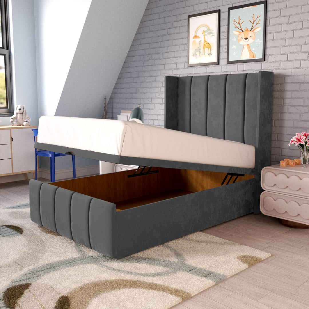 Cidra Kids Wingback Ottoman Divan Bed