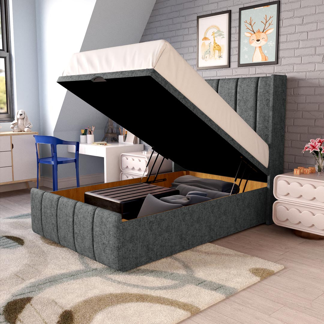 Cidra Kids Wingback Ottoman Divan Bed