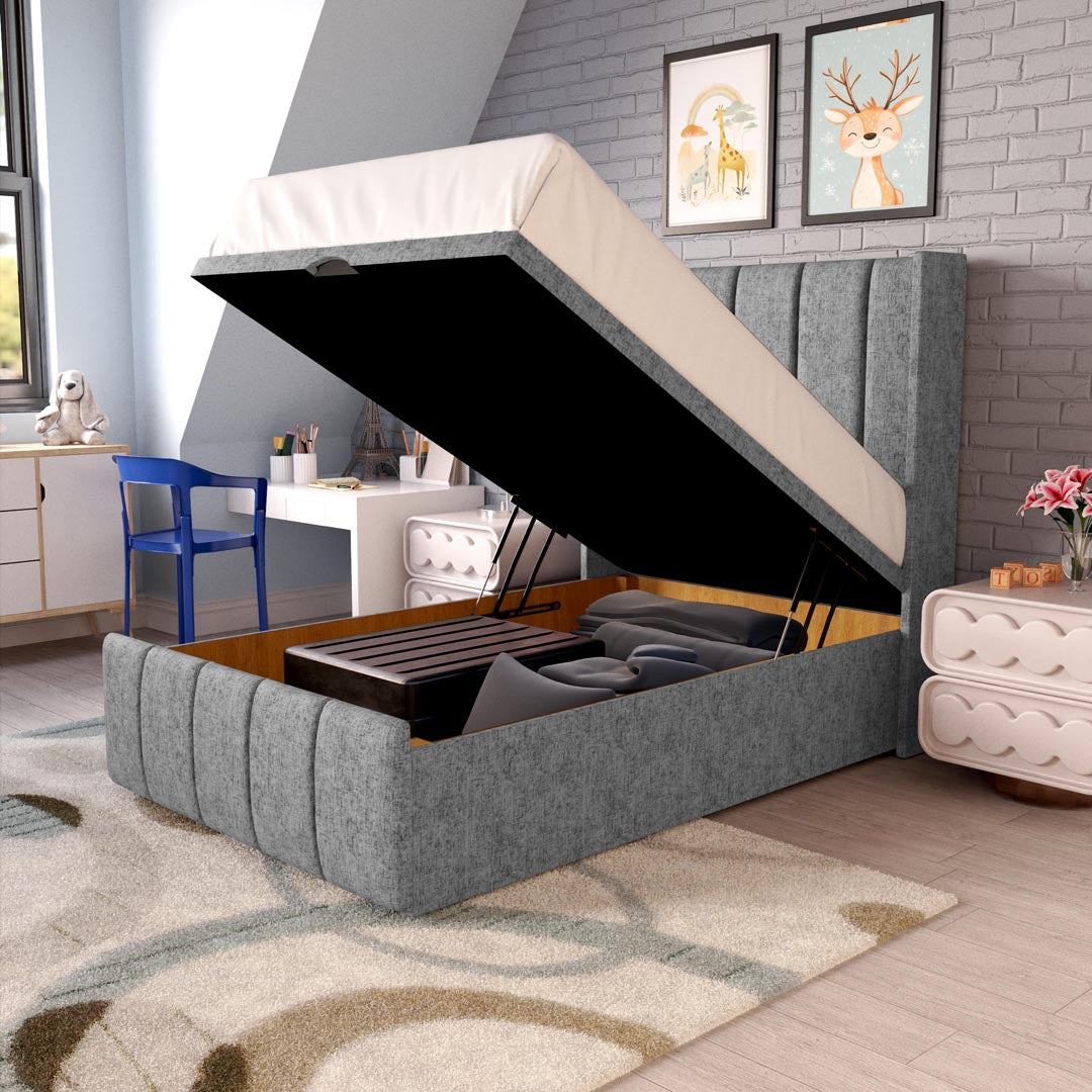 Cidra Kids Wingback Ottoman Divan Bed