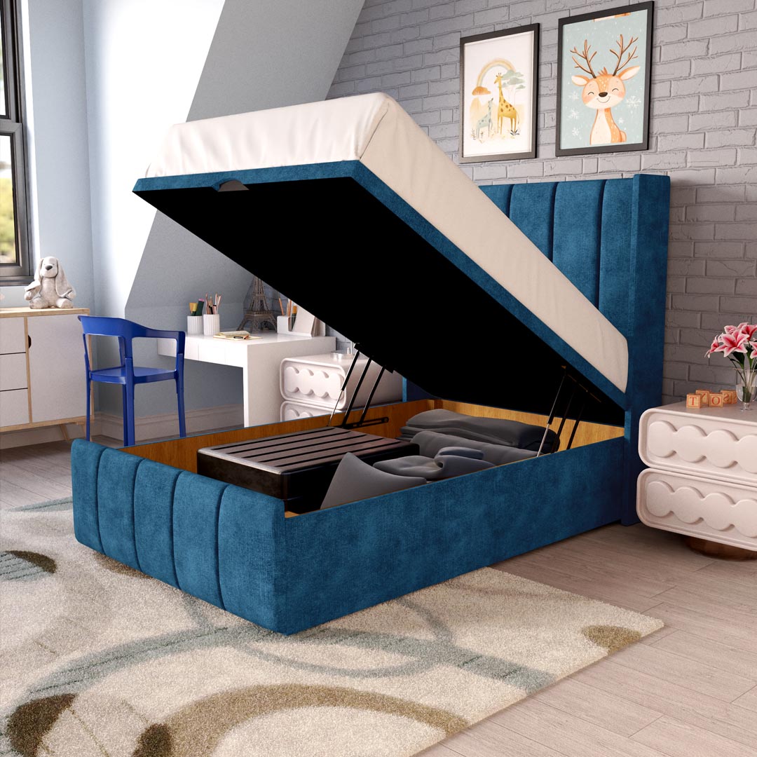 Cidra Kids Wingback Ottoman Divan Bed