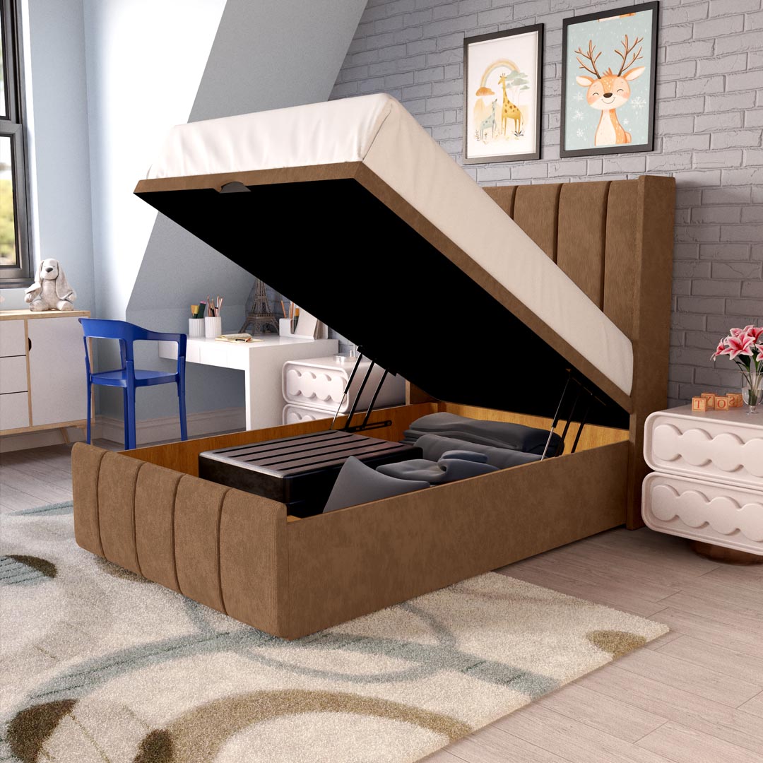 Cidra Kids Wingback Ottoman Divan Bed