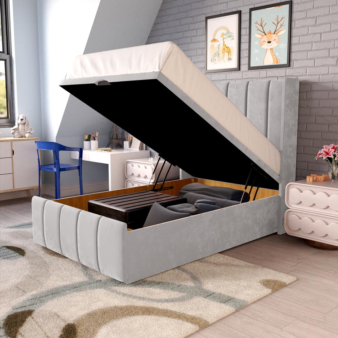 Cidra Kids Wingback Ottoman Divan Bed
