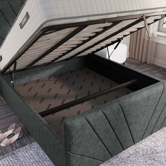 Fiji Sunrise Upholstered Ottoman Bed