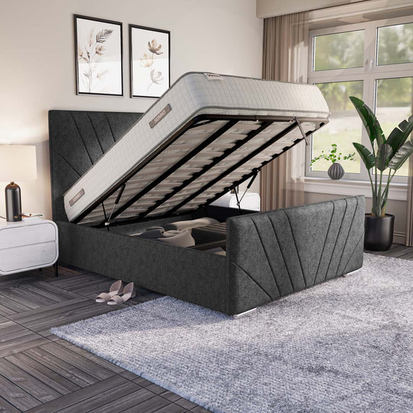 Fiji Sunrise Upholstered Ottoman Bed