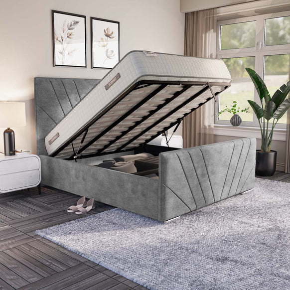 Fiji Sunrise Upholstered Ottoman Bed