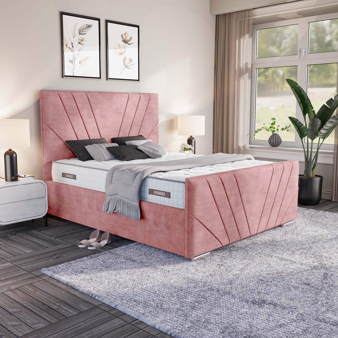 Fiji Sunrise Upholstered Ottoman Bed
