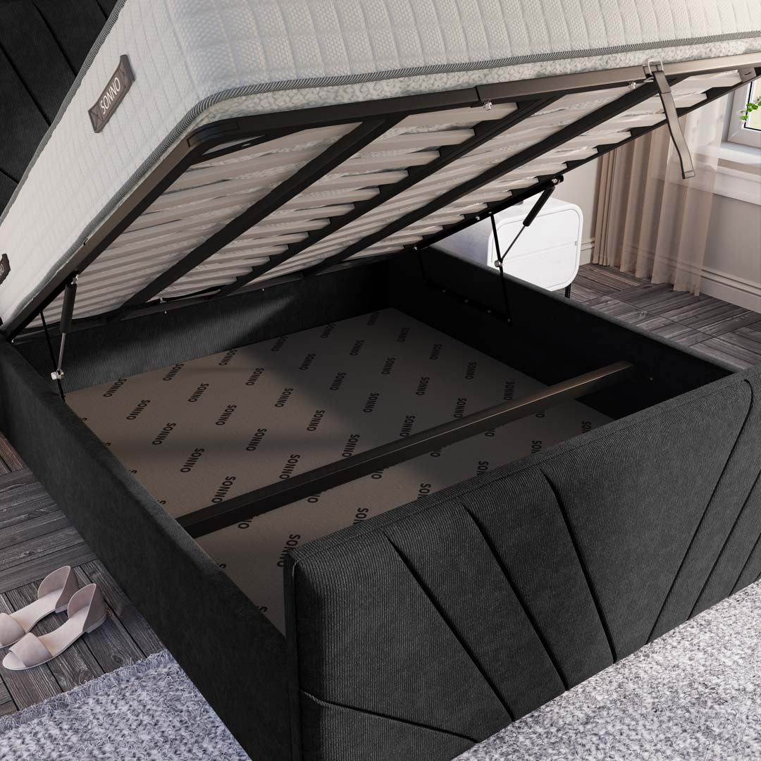 Fiji Sunrise Upholstered Ottoman Bed