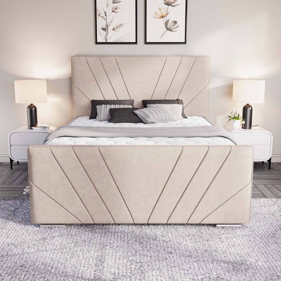 Fiji Sunrise Upholstered Ottoman Bed