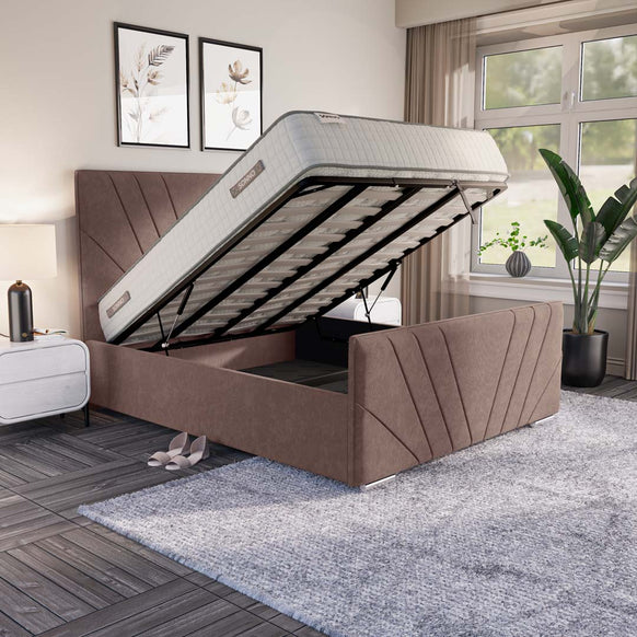 Fiji Sunrise Upholstered Ottoman Bed