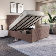 Fiji Sunrise Upholstered Ottoman Bed