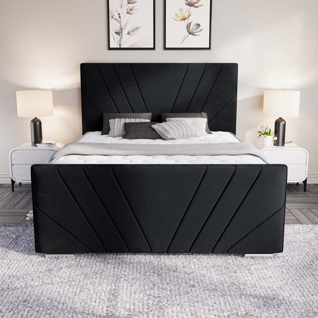 Fiji Sunrise Upholstered Ottoman Bed