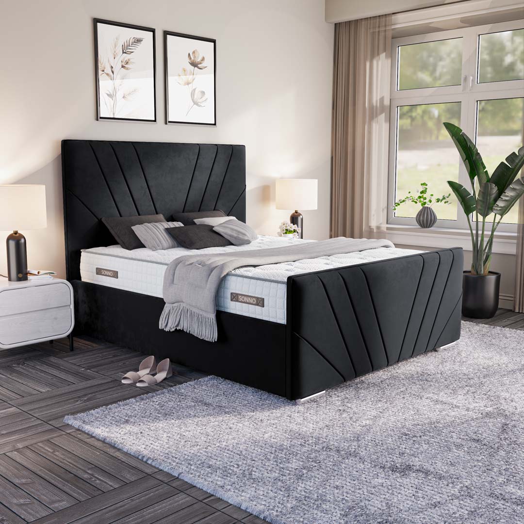 Fiji Sunrise Upholstered Ottoman Bed