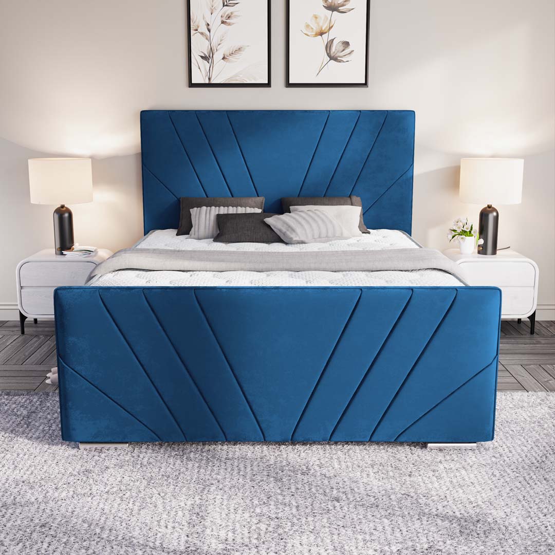 Fiji Sunrise Upholstered Ottoman Bed