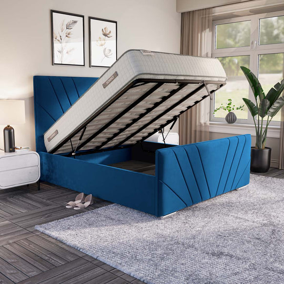 Fiji Sunrise Upholstered Ottoman Bed