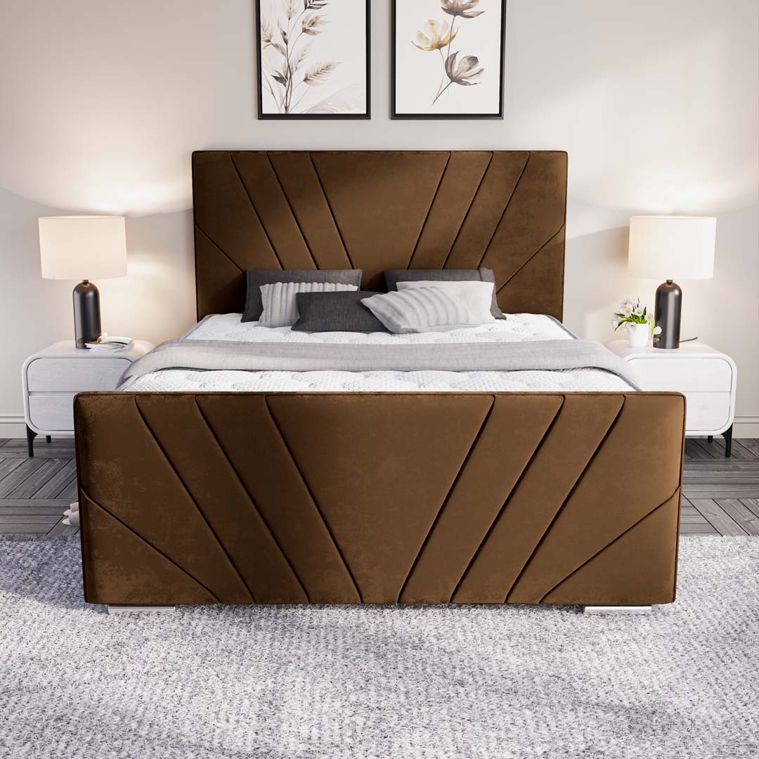 Fiji Sunrise Upholstered Ottoman Bed