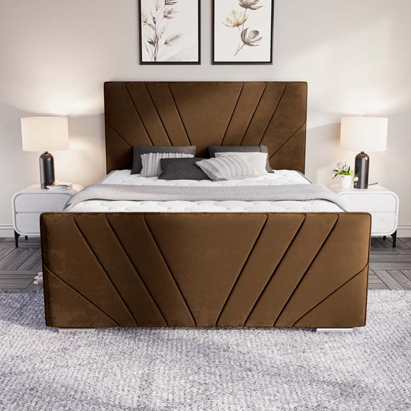 Fiji Sunrise Upholstered Ottoman Bed