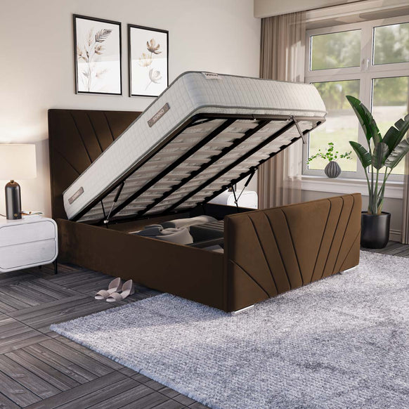 Fiji Sunrise Upholstered Ottoman Bed