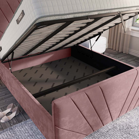 Fiji Sunrise Upholstered Ottoman Bed