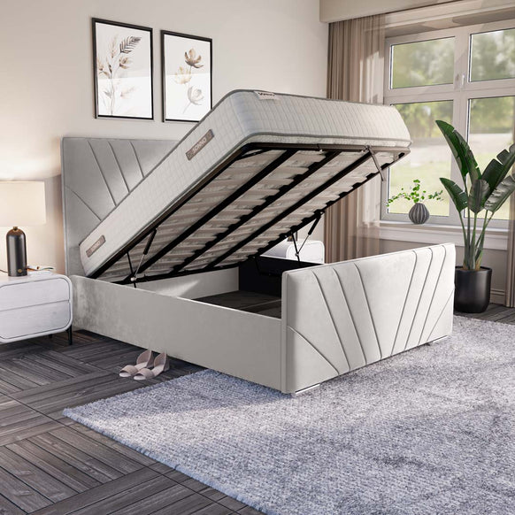 Fiji Sunrise Upholstered Ottoman Bed