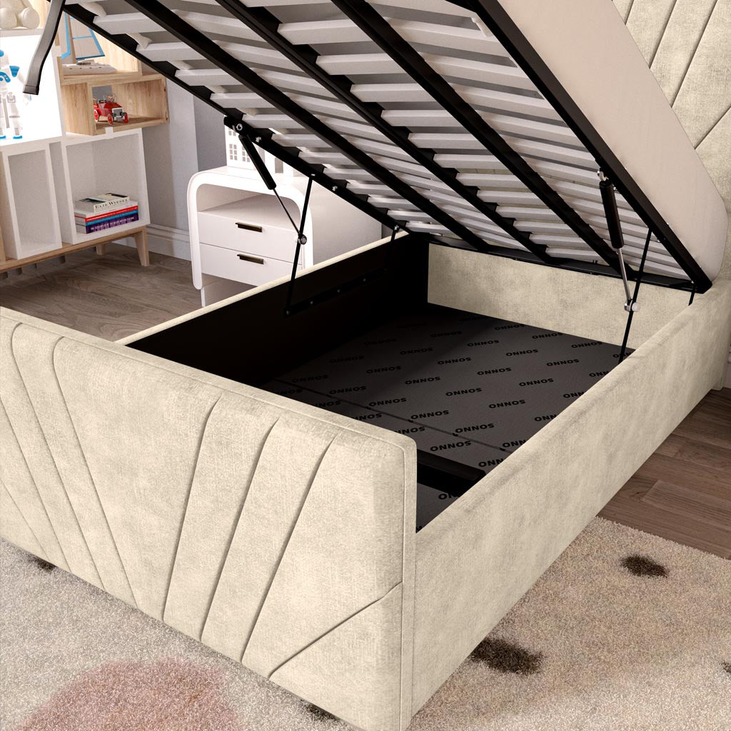 Fiji Kids Sunrise Upholstered Ottoman Bed
