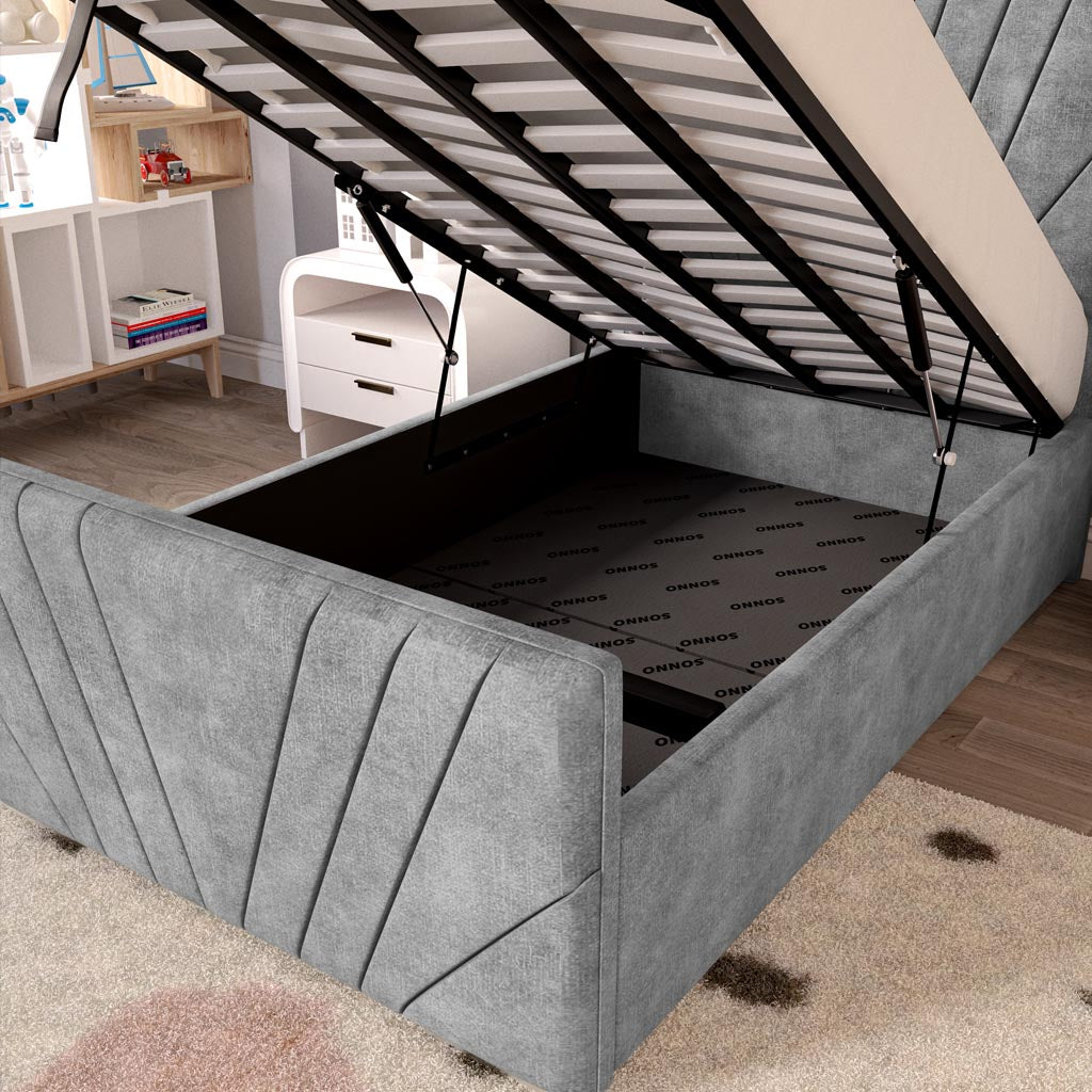 Fiji Kids Sunrise Upholstered Ottoman Bed