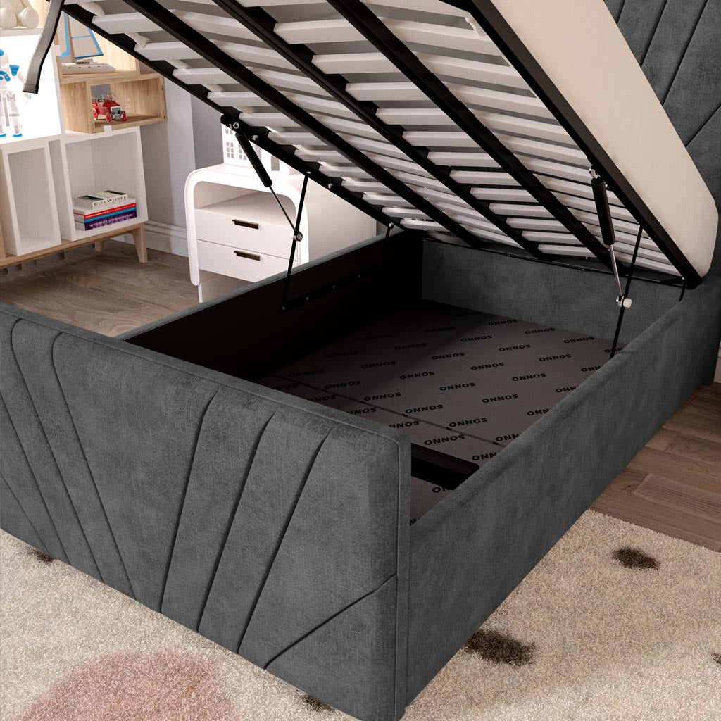 Fiji Kids Sunrise Upholstered Ottoman Bed
