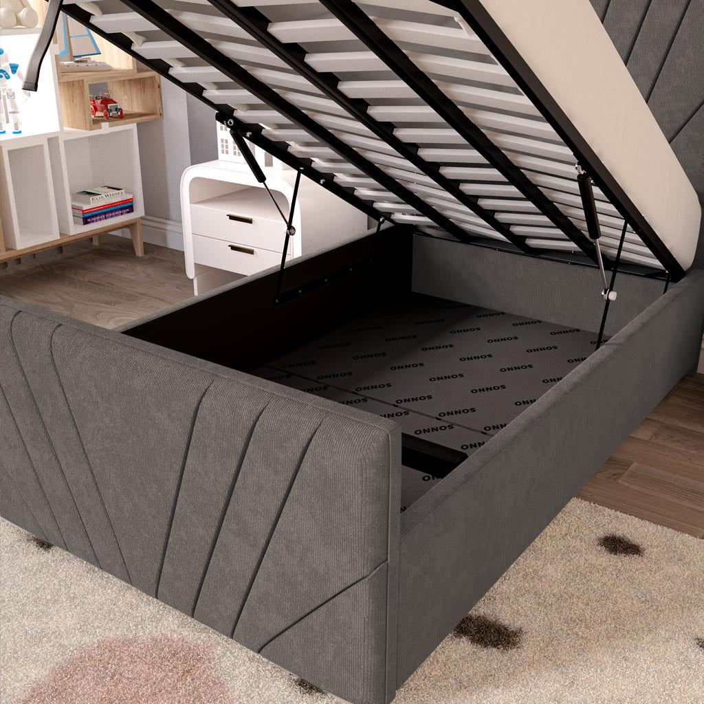 Fiji Kids Sunrise Upholstered Ottoman Bed