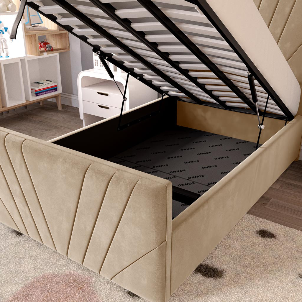 Fiji Kids Sunrise Upholstered Ottoman Bed