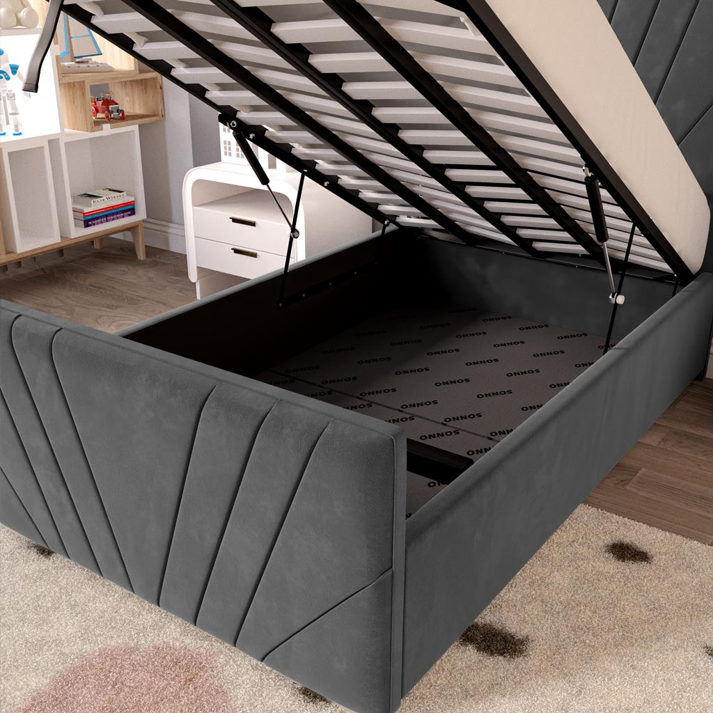 Fiji Kids Sunrise Upholstered Ottoman Bed
