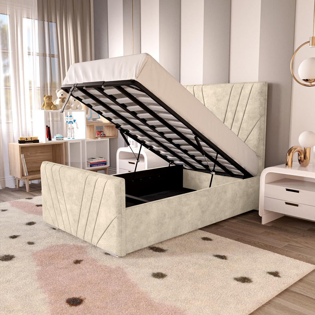 Fiji Kids Sunrise Upholstered Ottoman Bed