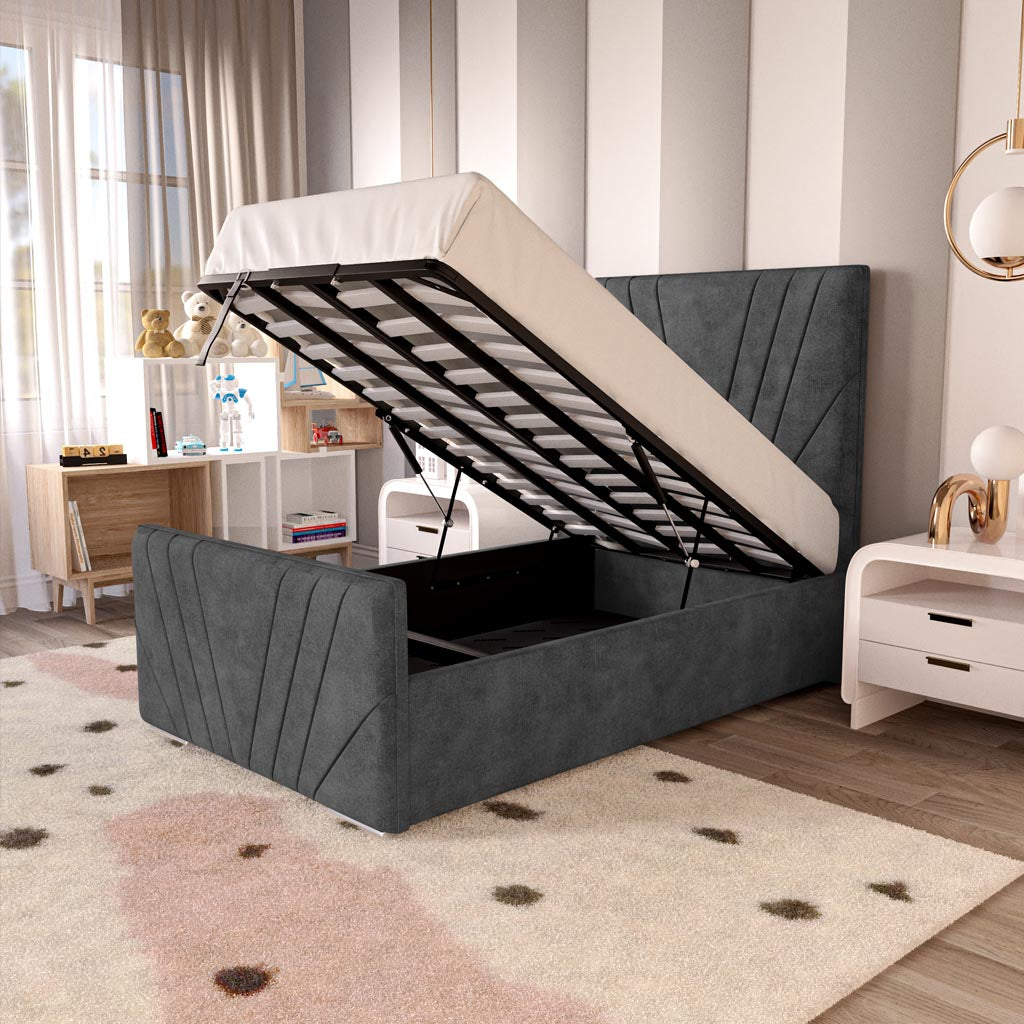 Fiji Kids Sunrise Upholstered Ottoman Bed