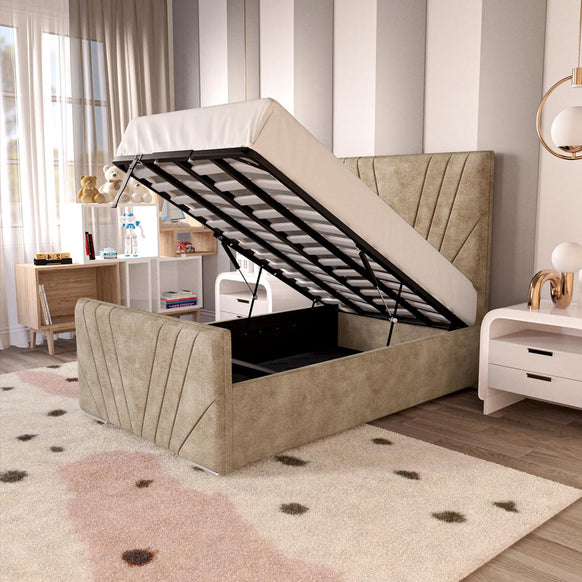 Fiji Kids Sunrise Upholstered Ottoman Bed