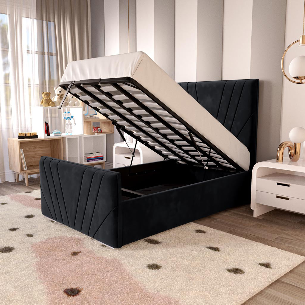 Fiji Kids Sunrise Upholstered Ottoman Bed
