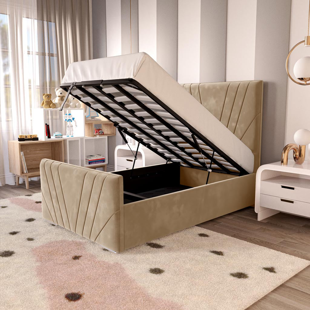 Fiji Kids Sunrise Upholstered Ottoman Bed
