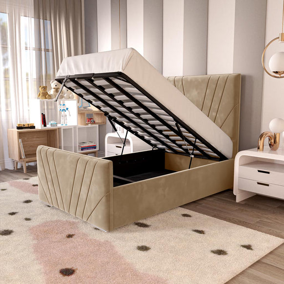 Fiji Kids Sunrise Upholstered Ottoman Bed