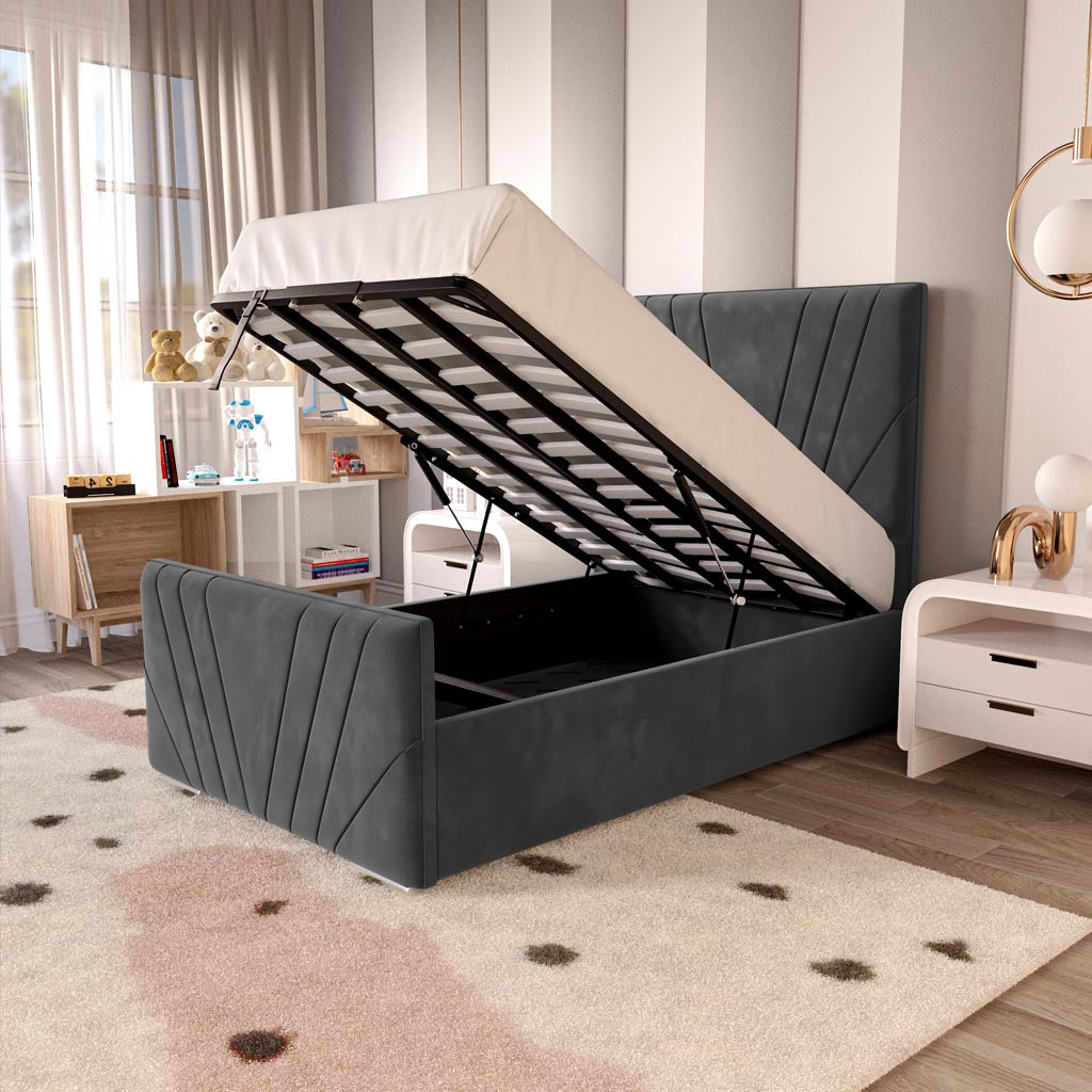 Fiji Kids Sunrise Upholstered Ottoman Bed