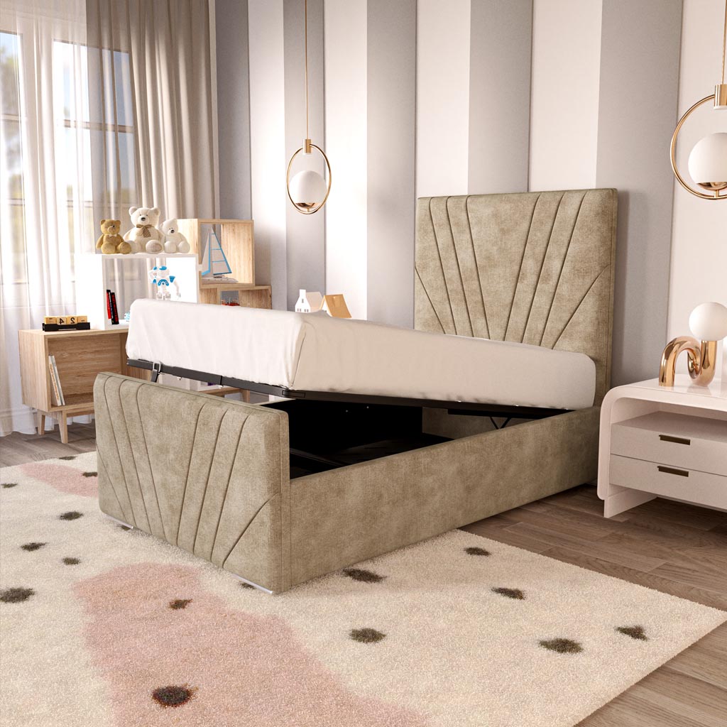 Fiji Kids Sunrise Upholstered Ottoman Bed