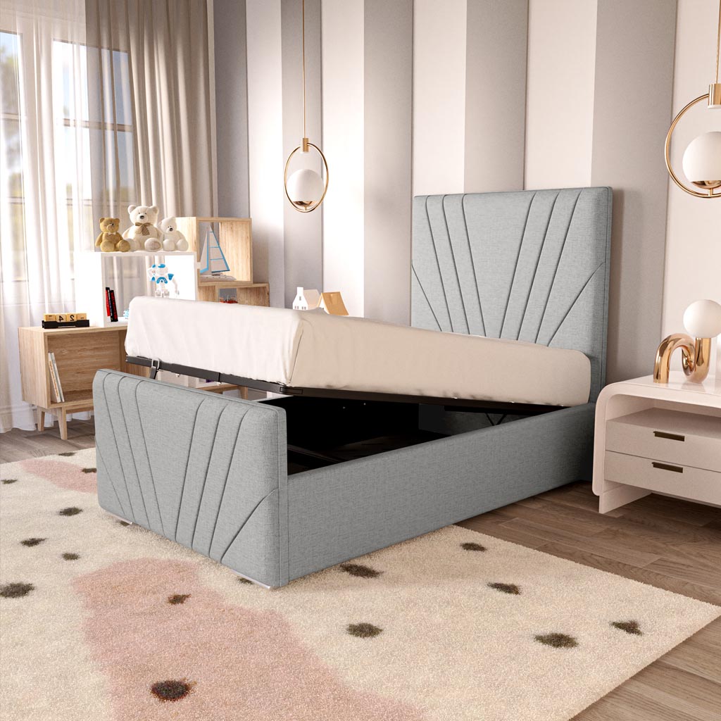Fiji Kids Sunrise Upholstered Ottoman Bed