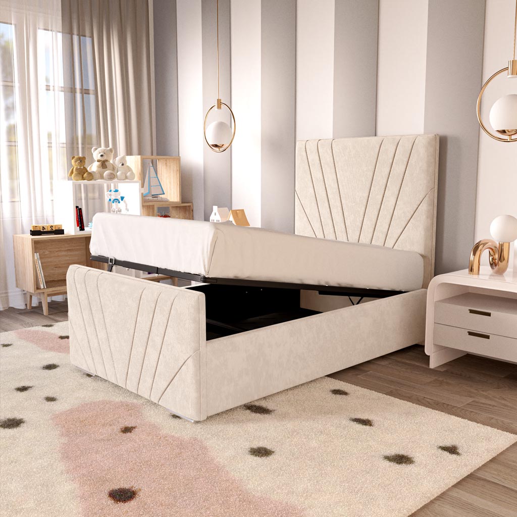 Fiji Kids Sunrise Upholstered Ottoman Bed