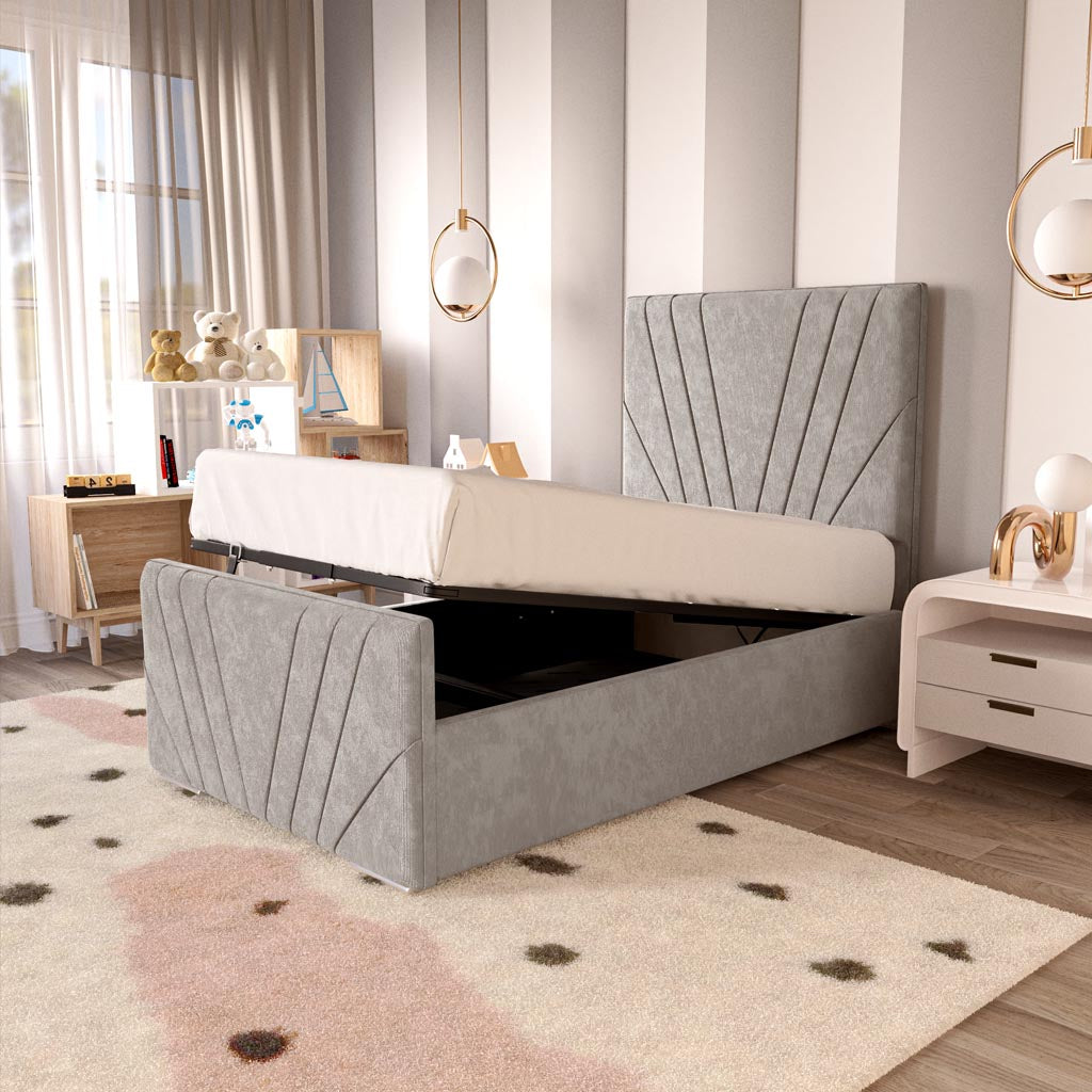 Fiji Kids Sunrise Upholstered Ottoman Bed